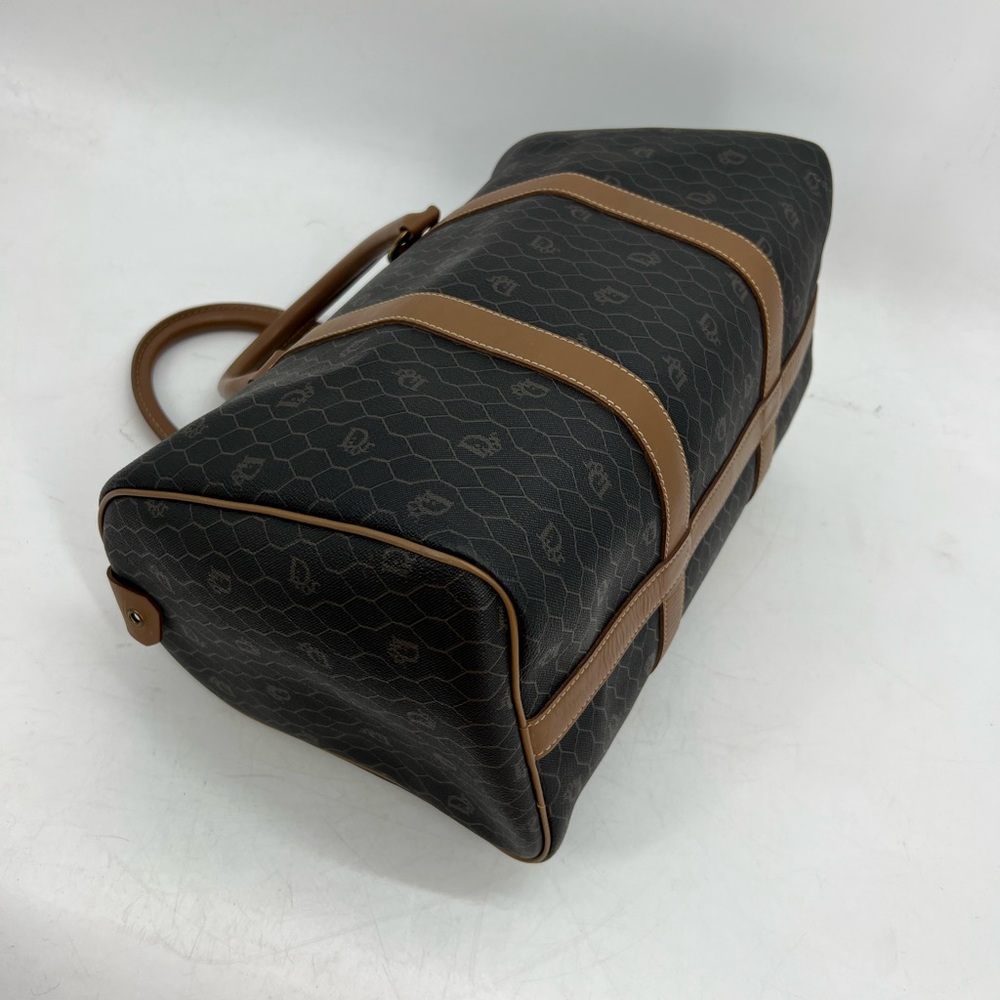 Christian Dior Vintage Honeycomb Boston Travel Bag - Picture 3 of 8